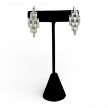 Taxco Modernist Chain Motif Sterling Earrings