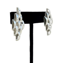 Taxco Modernist Chain Motif Sterling Earrings