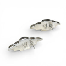 Taxco Modernist Chain Motif Sterling Earrings