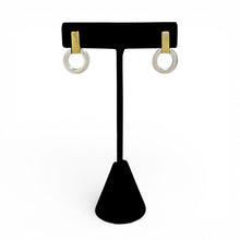 Sterling & Brass Modernist Taxco Earring