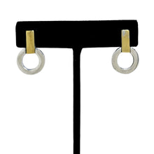 Sterling & Brass Modernist Taxco Earring