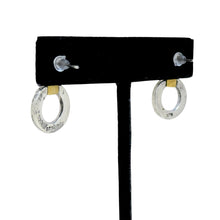 Sterling & Brass Modernist Taxco Earring