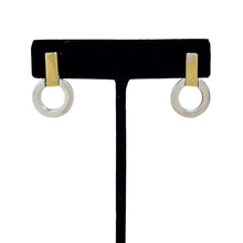 Sterling & Brass Modernist Taxco Earring