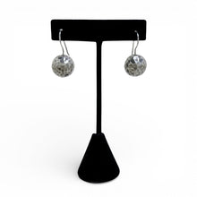 Hammered Sterling Spheres on French Hooks