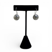 Hammered Sterling Spheres on French Hooks