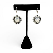 Taxco Sterling Silver Spanish Influence Heart Earrings