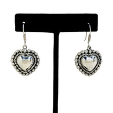 Taxco Sterling Silver Spanish Influence Heart Earrings