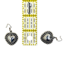 Taxco Sterling Silver Spanish Influence Heart Earrings