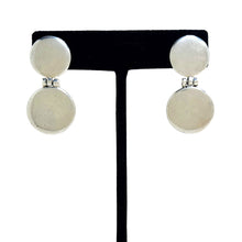 Articulated Sterling Disc Drop Earrings