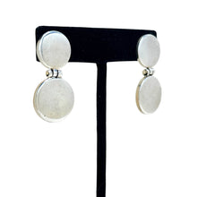 Articulated Sterling Disc Drop Earrings