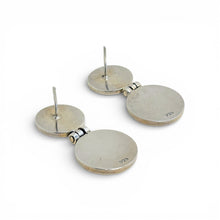 Articulated Sterling Disc Drop Earrings