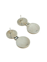 Articulated Sterling Disc Drop Earrings