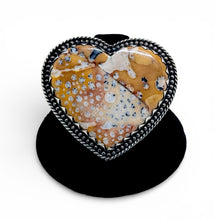 HUGE Ocean Jasper Sterling Southwestern Ring Size 10