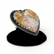 HUGE Ocean Jasper Sterling Southwestern Ring Size 10