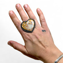 HUGE Ocean Jasper Sterling Southwestern Ring Size 10