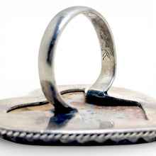 HUGE Ocean Jasper Sterling Southwestern Ring Size 10