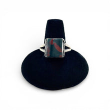 Sterling Bloodstone Ring Size 10