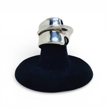 Electroform Modernist Hollow Sculptural Ring Size 7