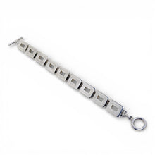 Sterling Rectangle Link Toggle Bracelet