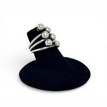 Sterling Taxco Interlock Ball Ring Size 5 1/2