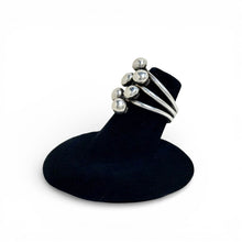 Sterling Taxco Interlock Ball Ring Size 5 1/2