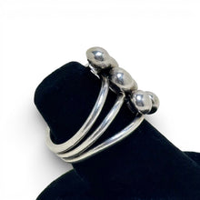 Sterling Taxco Interlock Ball Ring Size 5 1/2