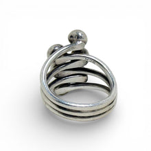 Sterling Taxco Interlock Ball Ring Size 5 1/2