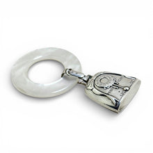 Mid-Century Sterling Birth Record Rattle