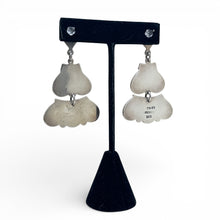 Taxco Sterling Onyx Large Articulated Earrings