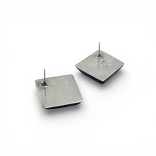 Vintage Taxco Black Enamel Modernist Earrings