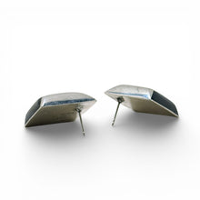 Vintage Taxco Black Enamel Modernist Earrings