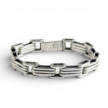 Sterling Taxco Bar Chain Bracelet