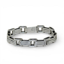 Sterling Taxco Bar Chain Bracelet
