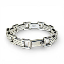 Sterling Taxco Bar Chain Bracelet