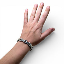 Sterling Taxco Bar Chain Bracelet