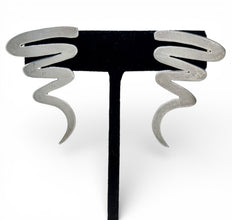 Taxco Figural Zig Zag Sterling Earrings