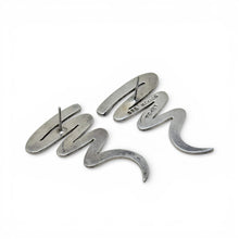 Taxco Figural Zig Zag Sterling Earrings