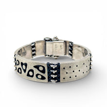 Sterling Artisan 1990s Industrial Art-Jewelry Aesthetic Bracelet