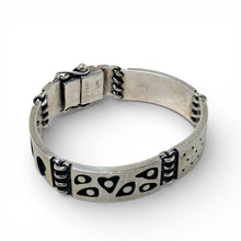 Sterling Artisan 1990s Industrial Art-Jewelry Aesthetic Bracelet