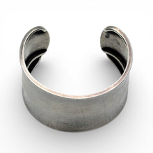 Wide Tapered Sterling Silver Armor Cuff