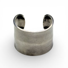 Wide Tapered Sterling Silver Armor Cuff