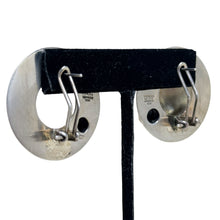 Artist Signed Sculptural Sterling Taxco Abstract Art Earrings