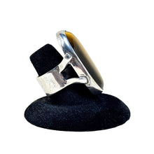 Huge Tigers Eye Sterling Ring Size 6 1/2