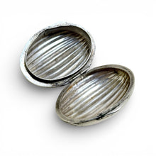 Sterling Egg Shaped Pill Box