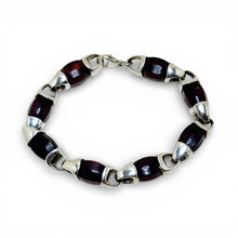 Sterling and Enamel Link Bracelet