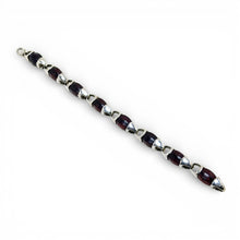 Sterling and Enamel Link Bracelet