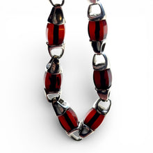 Sterling and Enamel Link Bracelet