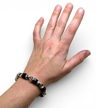 Sterling and Enamel Link Bracelet