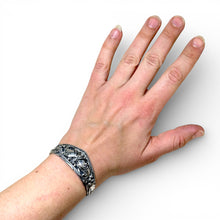 1970s Sterling Silver Navajo Cuff Bracelet Size 6 1/4