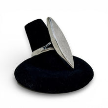Sterling Silver Modernist Marquis Ring Size 10